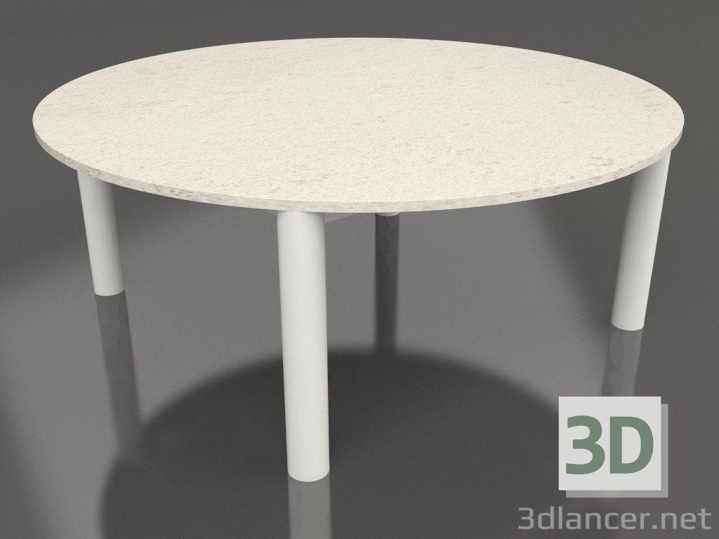 3d модель Стол журнальный D 90 (Agate grey, DEKTON Danae) – превью