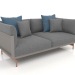 3d model 2-seater sofa (Quartz gray) - preview