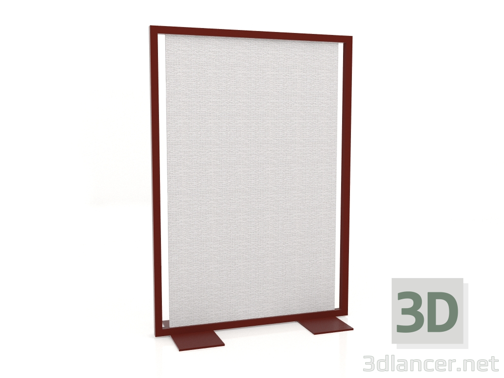 modello 3D Schermo divisorio 120x170 (Vino rosso) - anteprima