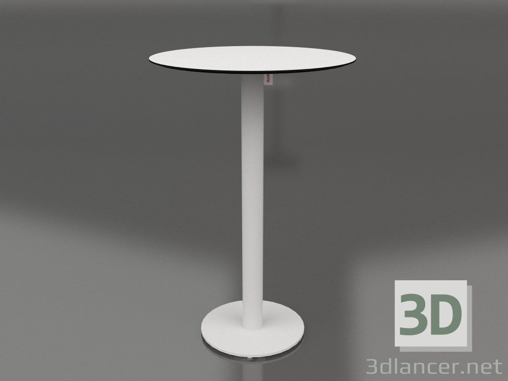 modèle 3D Table de bar sur pied colonne Ø70 (Gris) - preview