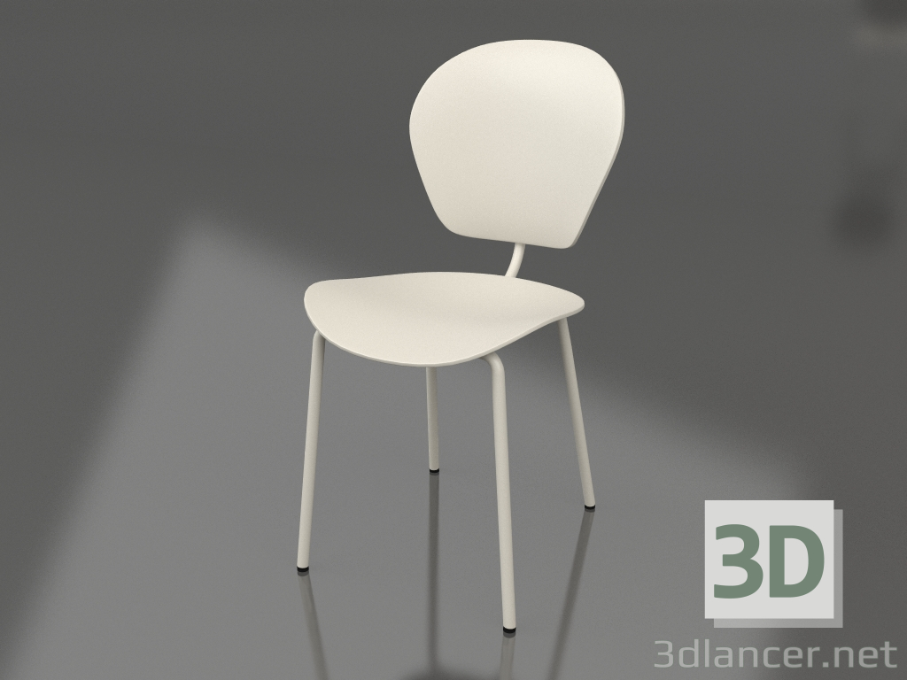 modello 3D La sedia Ocean (latte di cocco) - anteprima