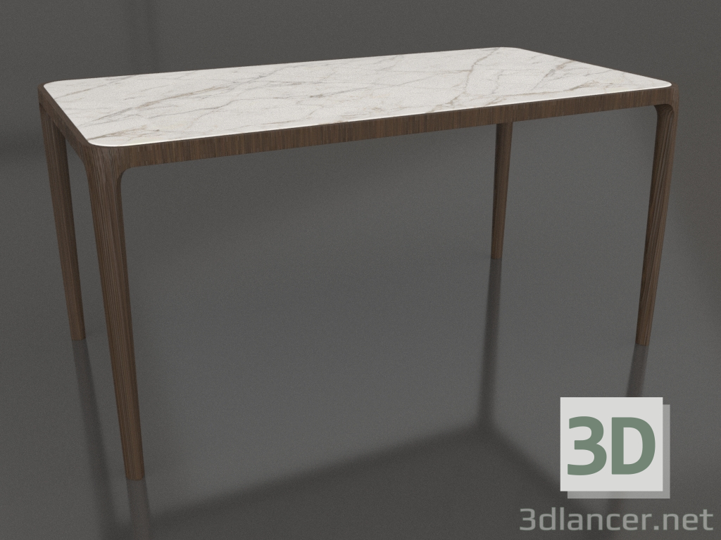 3d model Casauri table with porcelain stoneware 1500x800 mm (Walnut dark, option 1) - preview