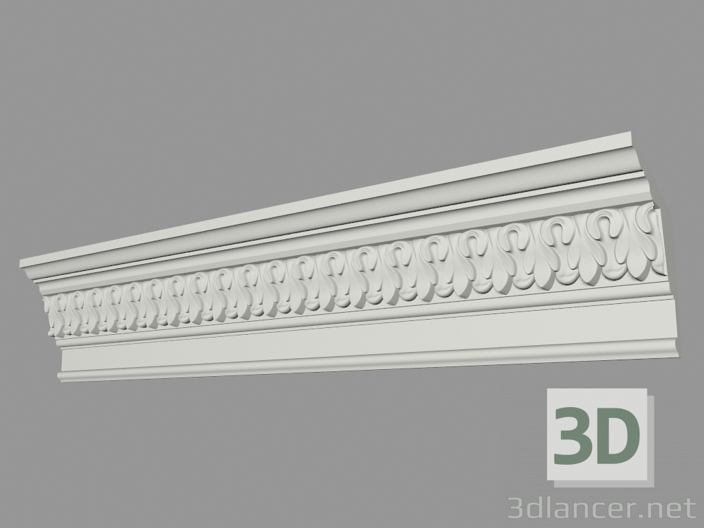 modello 3D Grondaia modellata (КФ33) - anteprima