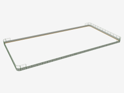 Terrain de hockey (plastique, filet derrière le but 60x30) (7933)