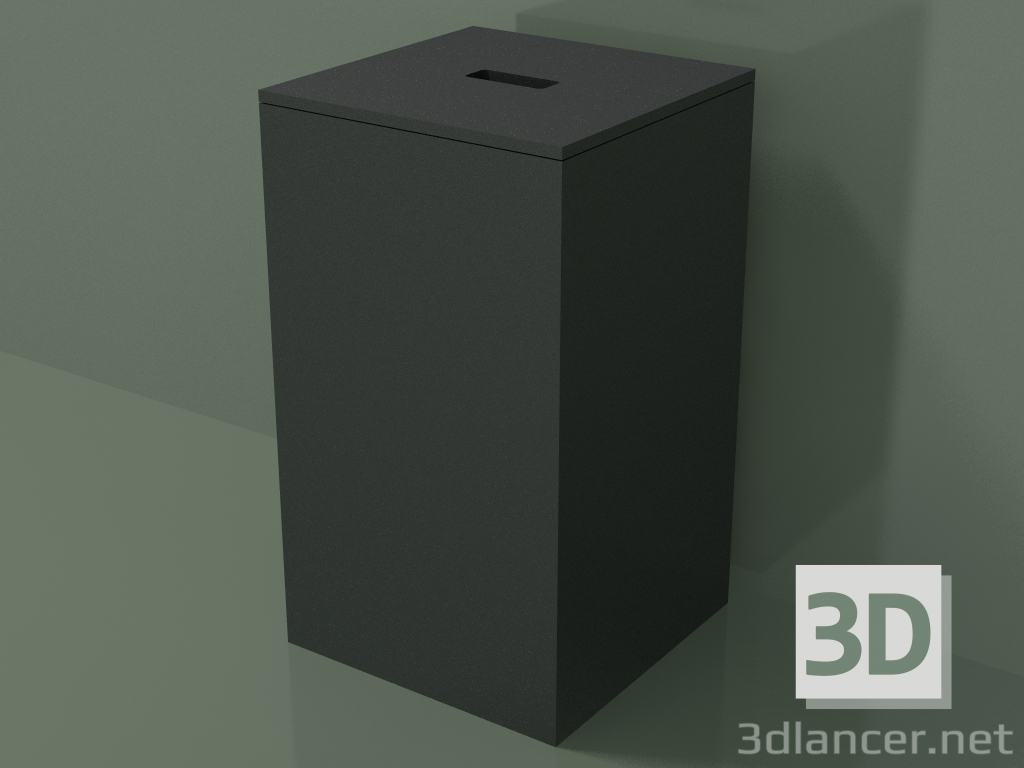 3d model Laundry basket (90U08001, Deep Nocturne C38, L 30, P 30, H 51 cm) - preview