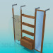 3d model Coat rack with shelves - preview