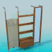 3d model Coat rack with shelves - preview