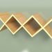 3d model Estante largo para sala de estar Woo Shelf (amarillo ocre) - vista previa