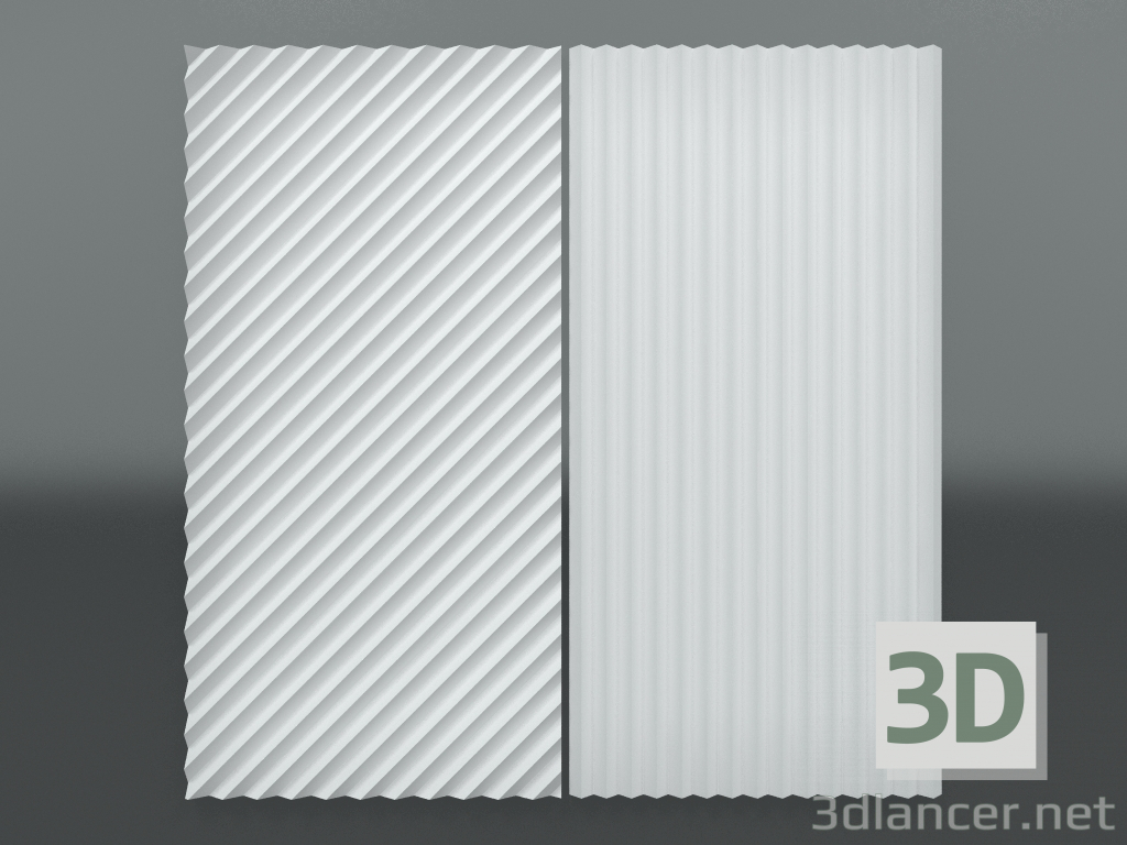 3d model Gypsum 3d panel Z-316 - preview