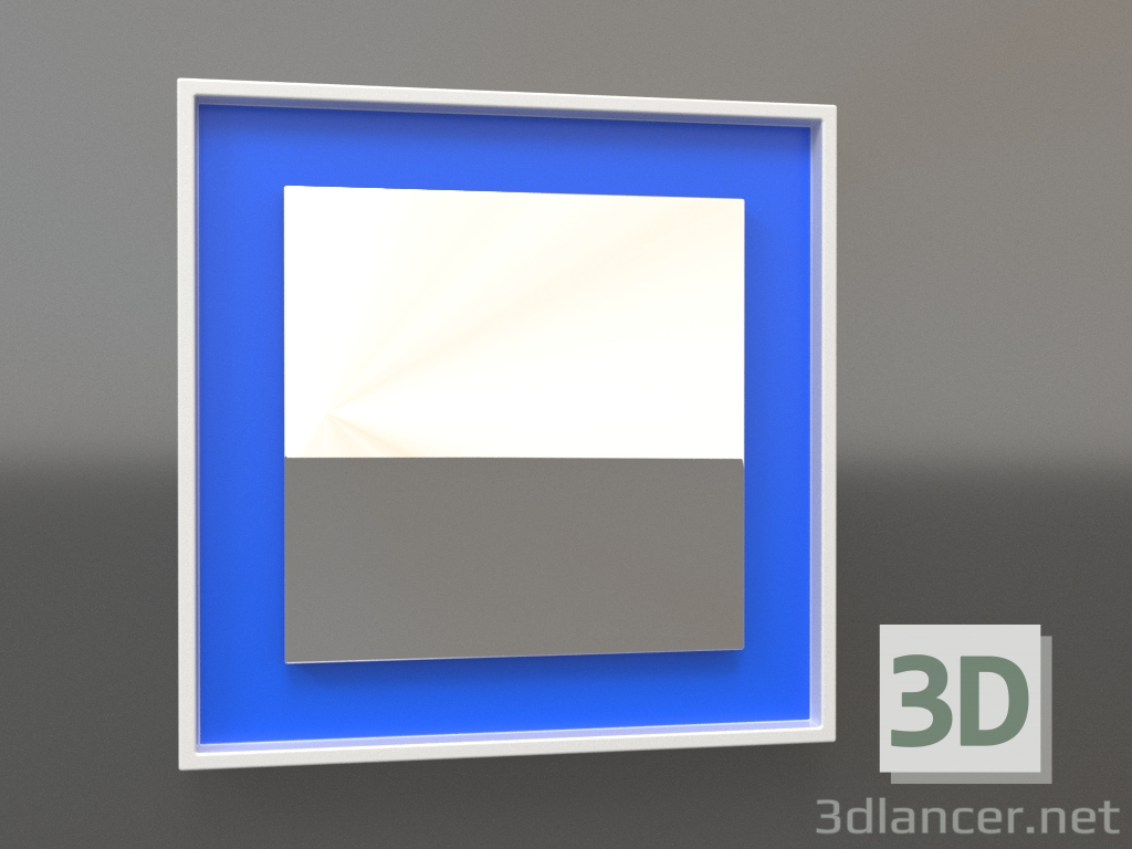 3d model Espejo ZL 18 (400x400, blanco, azul) - vista previa