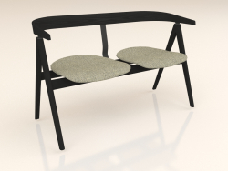 Upholstered bench Ava (dark)