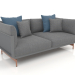 3D Modell 2-Sitzer-Sofa (Anthrazit) - Vorschau