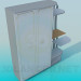 3d model Cupboard with external shelves - preview