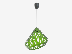 Lampe suspendue (fil noir vert foncé)