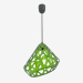 3d model Lamp hanging (Green black wire dark) - preview