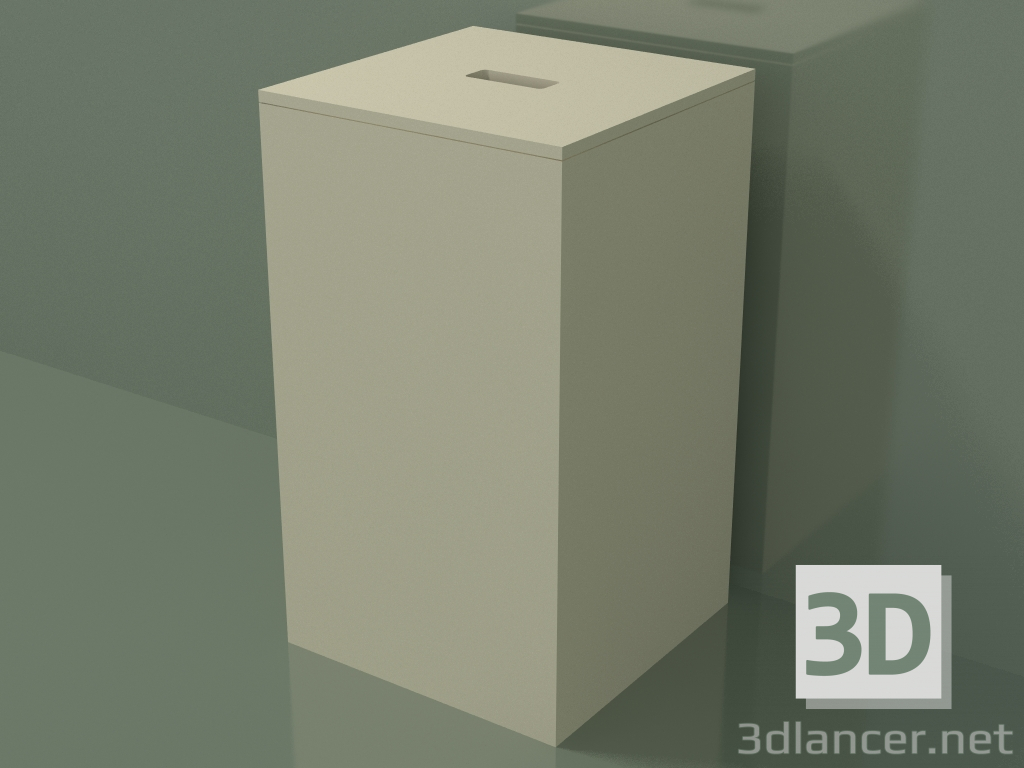 3d model Laundry basket (90U08001, Bone C39, L 30, P 30, H 51 cm) - preview