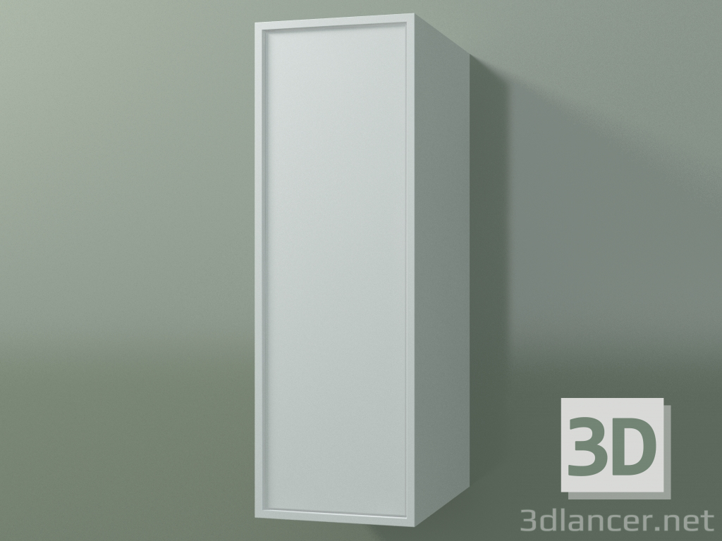 3d model Armario de pared con 1 puerta (8BUABDD01, 8BUABDS01, Glacier White C01, L 24, P 36, H 72 cm) - vista previa