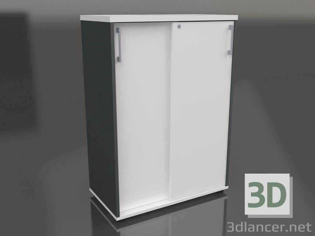 3D modeli Sürgülü kapaklı gardırop Standart A3P04 (800x432x1129) - önizleme