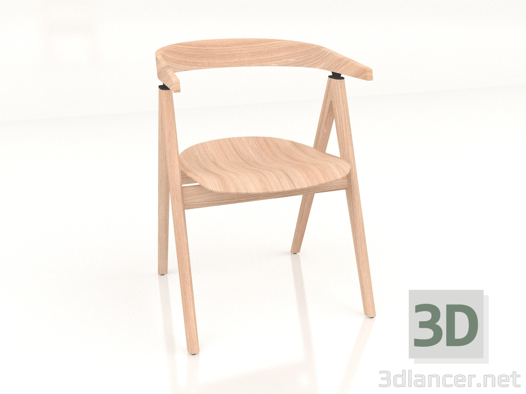 modello 3D Sedia Ava (chiara) - anteprima