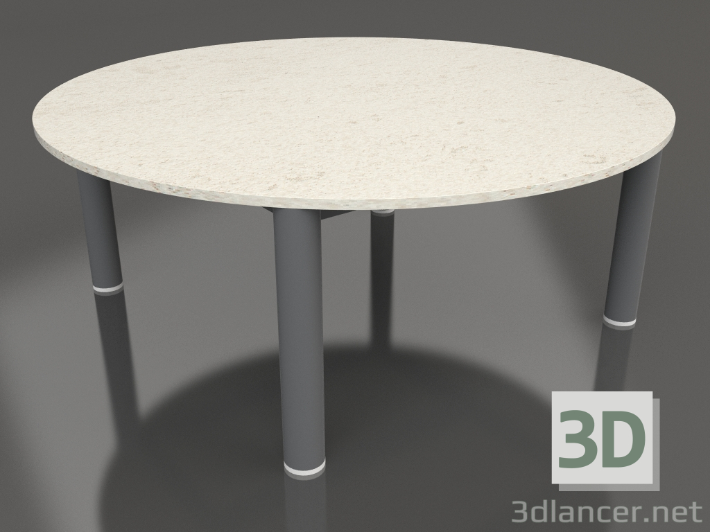 3d model Mesa de centro D 90 (Antracita, DEKTON Danae) - vista previa