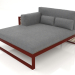 3D Modell XL-Modulsofa, Abschnitt 2 links, hohe Rückenlehne (Weinrot) - Vorschau