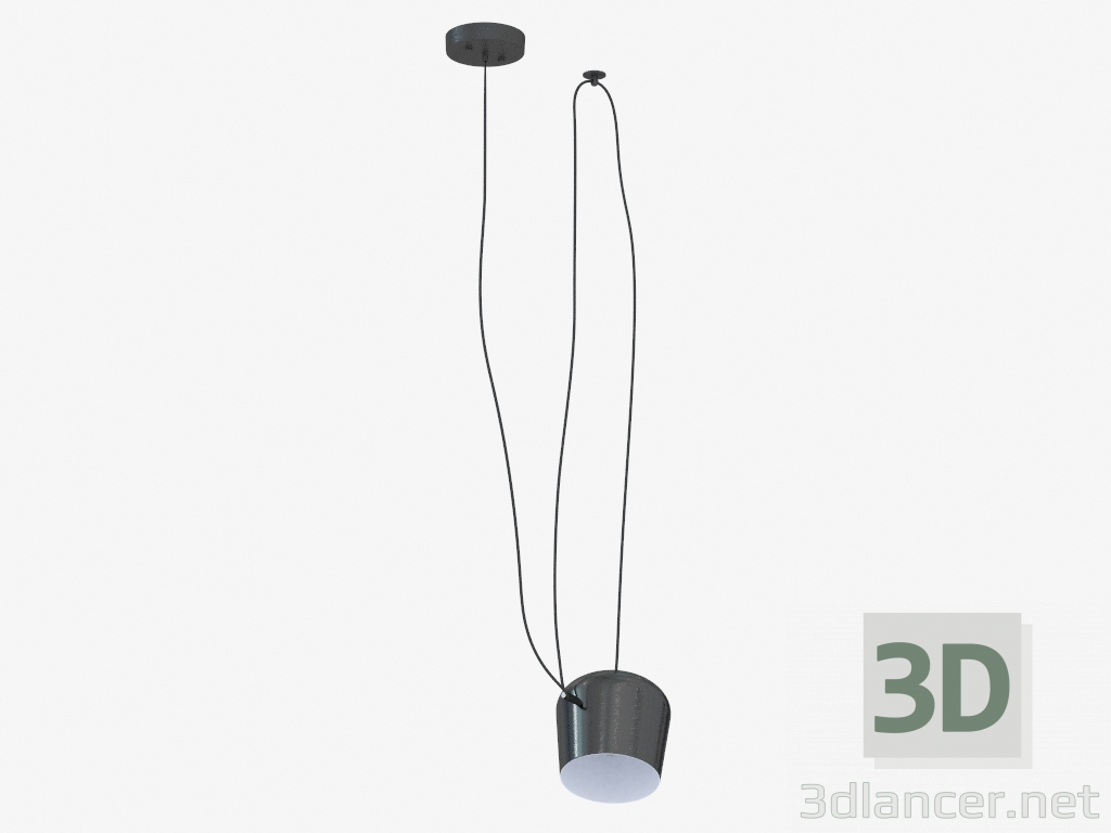 3d model Lámpara de techo (S111013 1A negro) - vista previa