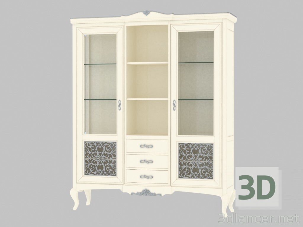 3D modeli Vitrin 2 kapılı (487 C) - önizleme