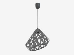 Lampe suspendue (fil noir gris foncé)