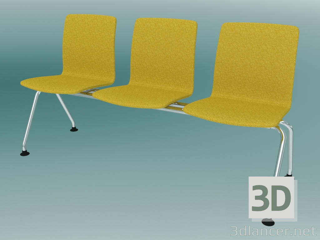 3d model Triple bench (K42L3) - preview