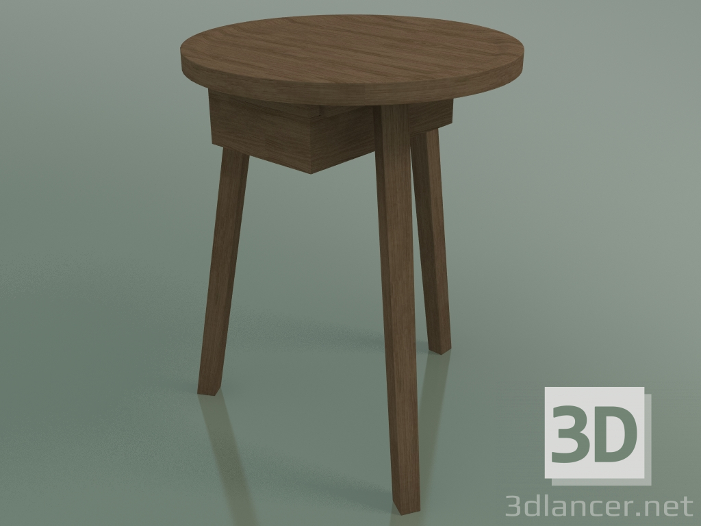 3d model Side table with drawer (45, Natural) - preview