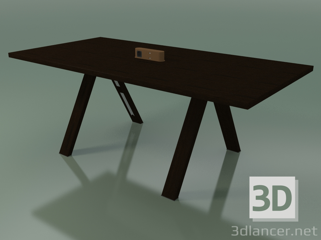 3d model Mesa con encimera de oficina 5033 (H 74 - 200 x 98 cm, wengué, composición 1) - vista previa