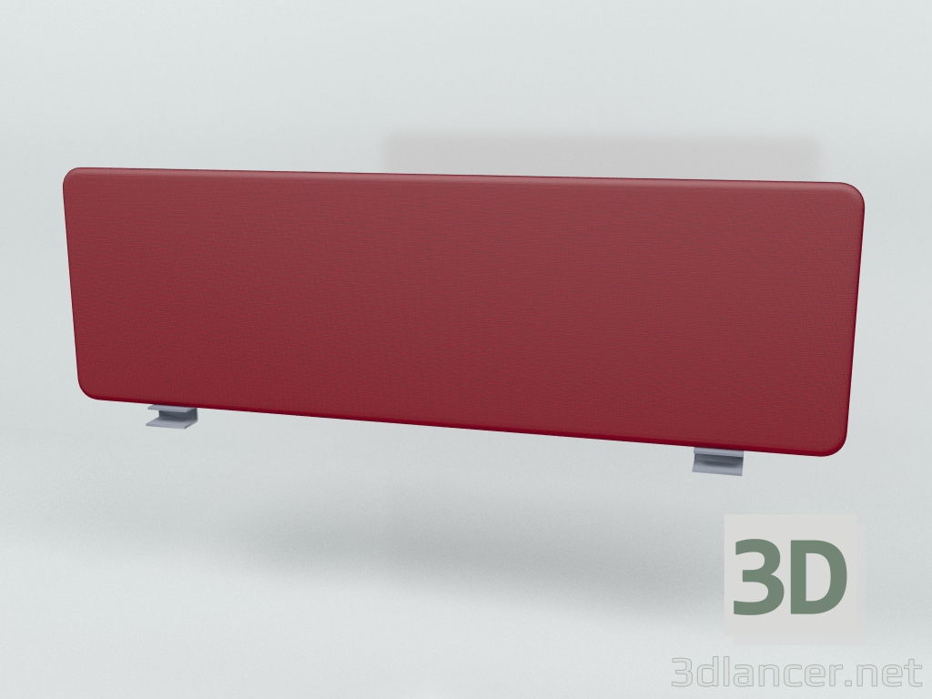 3D Modell Schallschutz Schreibtisch Single Twin ZUT56 (1590x500) - Vorschau