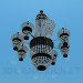 3d model Elegant crystal chandelier - preview