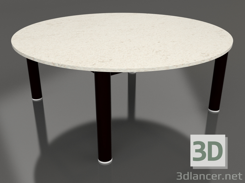 modèle 3D Table basse D 90 (Noir, DEKTON Danae) - preview