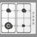 3D Modell Einbau-Gasherd (Kochfeld) PBH615B80A - Vorschau