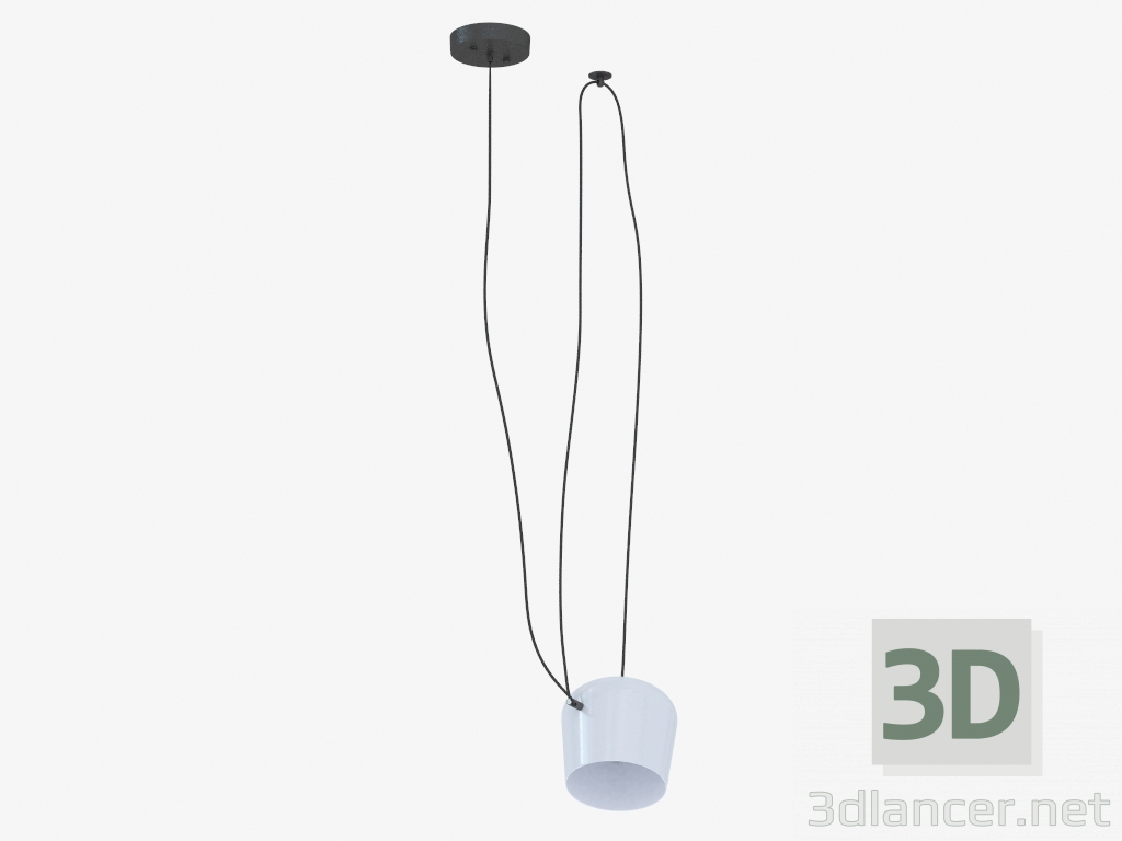 3d model Lámpara de techo (S111013 1A gris) - vista previa