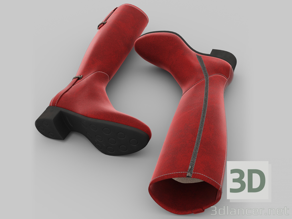 3d Italian boots Le Pepe model buy - render