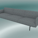 3d model 3.5-seater sofa Outline (Vancouver 14, Black) - preview