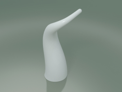 Statuina in ceramica Corno (H 120 cm, bianco)