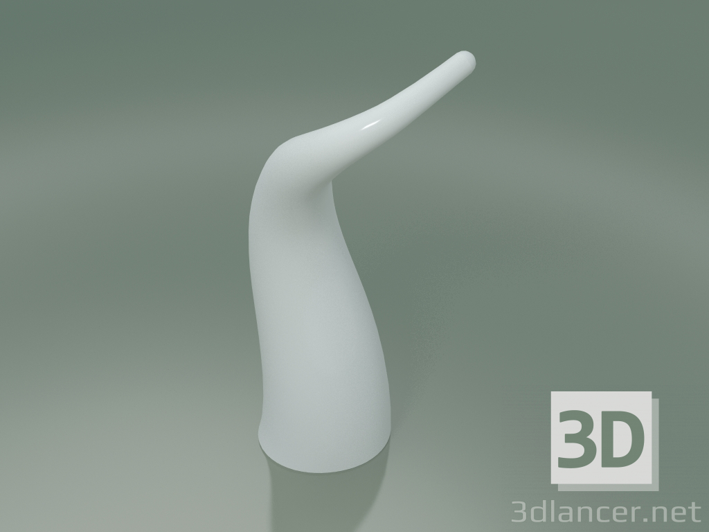 3d model Estatuilla Cerámica Corno (H 120cm, Blanco) - vista previa