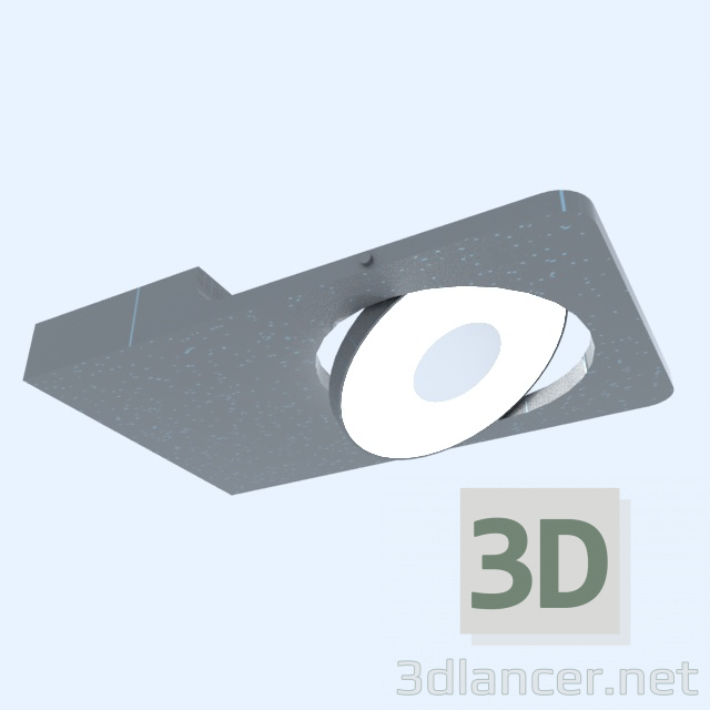 3d model Lámpara de pared LED - vista previa