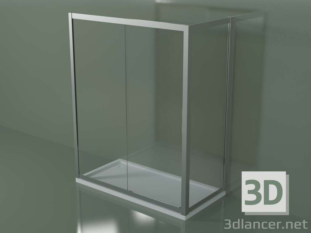 3d model Mampara de ducha 6100 + 6300 - vista previa