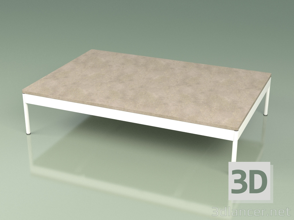 3d model Mesa de centro 355 (Metal Milk, Farsena Stone) - vista previa