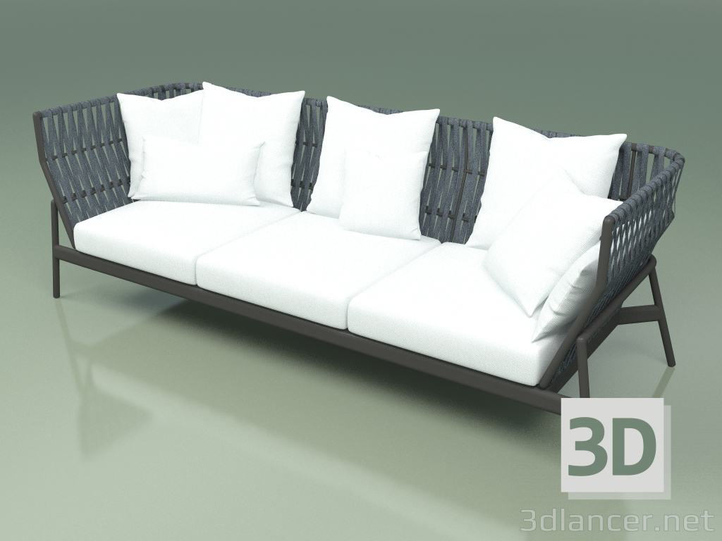 modello 3D Divano 103 (cintura verde acqua) - anteprima