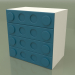 3d model Cajonera (Turquesa) - vista previa