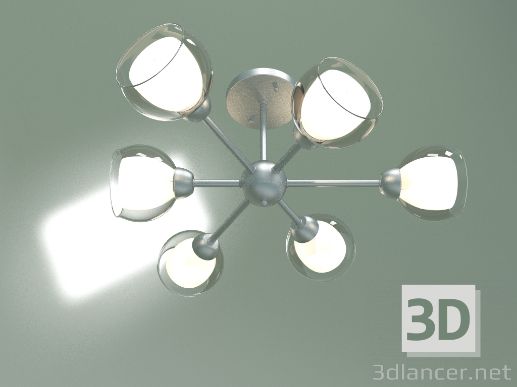 3d model Araña de techo Vivien 30163-6 (plata) - vista previa