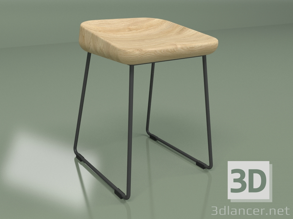 3D Modell Hocker WELLE - Vorschau