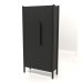 modèle 3D Armoire à poignées courtes W 01 (800x300x1600, bois noir) - preview