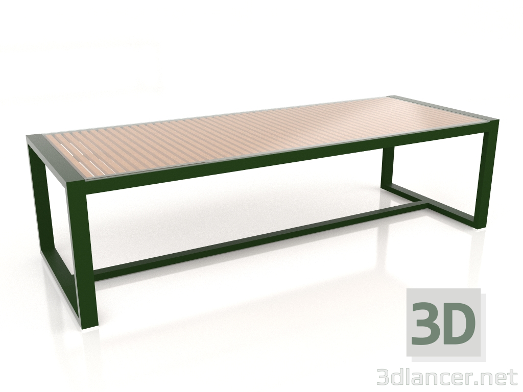 3d model Mesa de comedor con tapa de cristal 268 (Verde botella) - vista previa