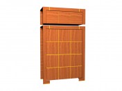 Wardrobe 3-door with an extension